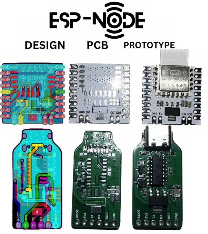 ESP32 wireless sensor node from PCB design through prototype assembly
